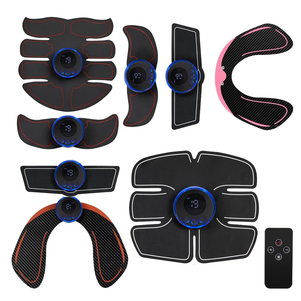 Electric Muscle Stimulator EMS Abdominal Fitness Stickers Rechargeable Body Slim