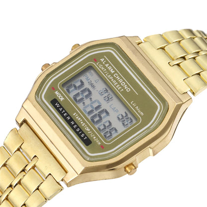 2024 Digital Watches For Men Sports Waterproof Bracelet Clock Gold Electronice