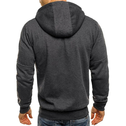 Men's Hoodies Long Sleeve Sweatshirt Zipper Design Hooded Sweatshirt