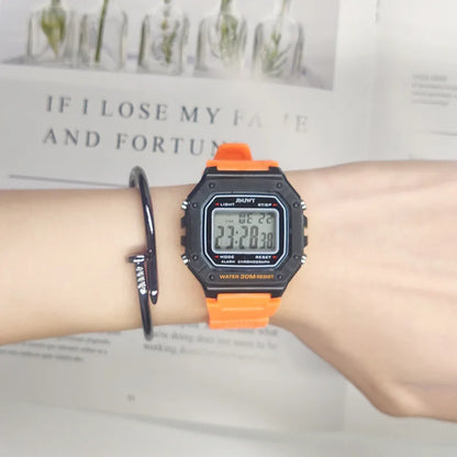 2024 Digital Watches For Men Sports Waterproof Bracelet Clock Gold Electronice
