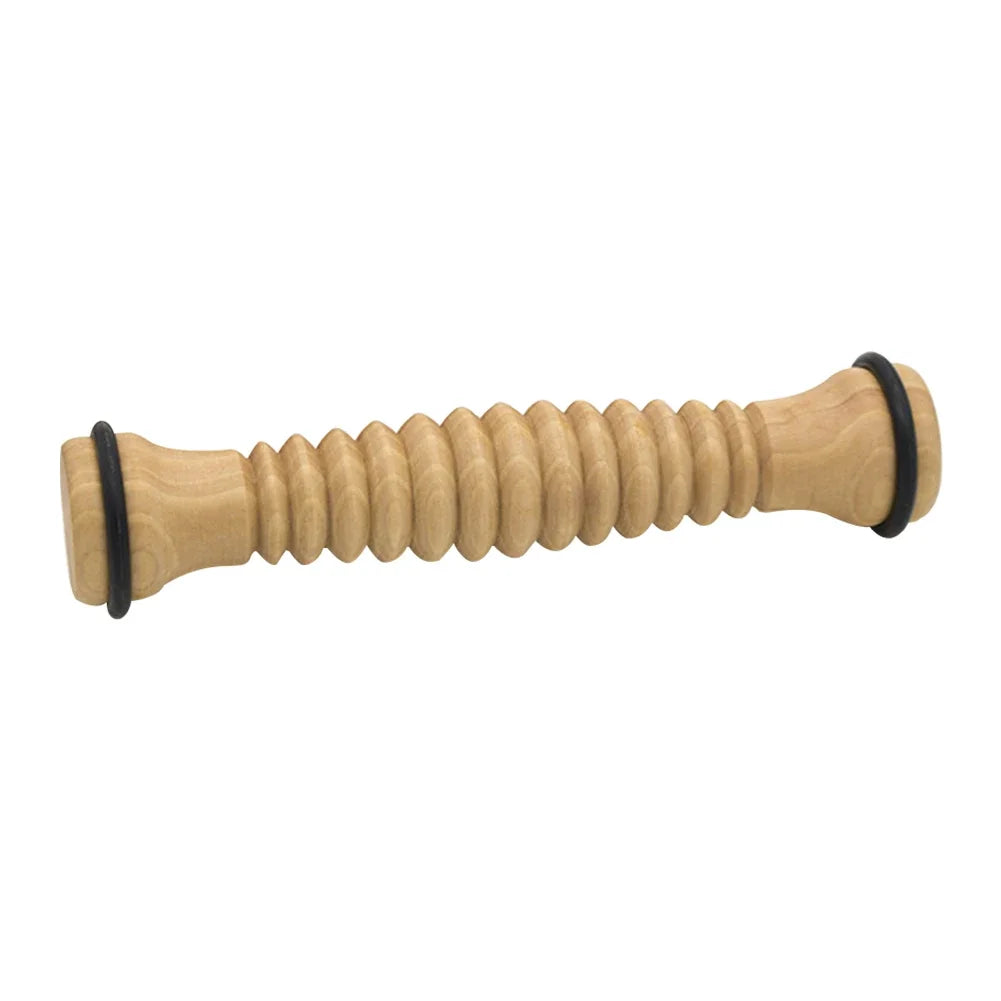 Wooden Exercise Roller Sport Injury Gym Body Leg Foot Trigger Point Muscle