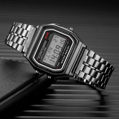 2024 Digital Watches For Men Sports Waterproof Bracelet Clock Gold Electronice