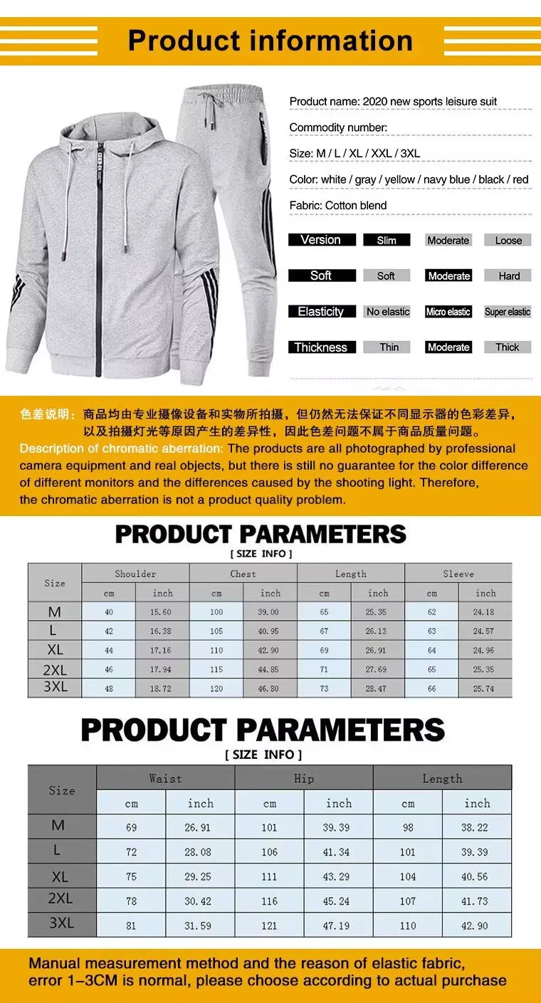 Men's Spring and Autumn New Zipper High Quality Hoodie Fashion Printed Casual