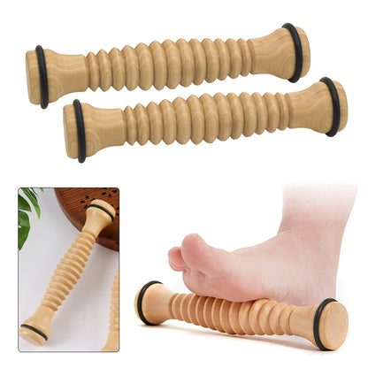 Wooden Exercise Roller Sport Injury Gym Body Leg Foot Trigger Point Muscle