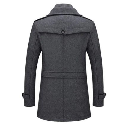 Men's Jackets Winter Autumn Long Windproof Coat Fashion Business Casual Thick